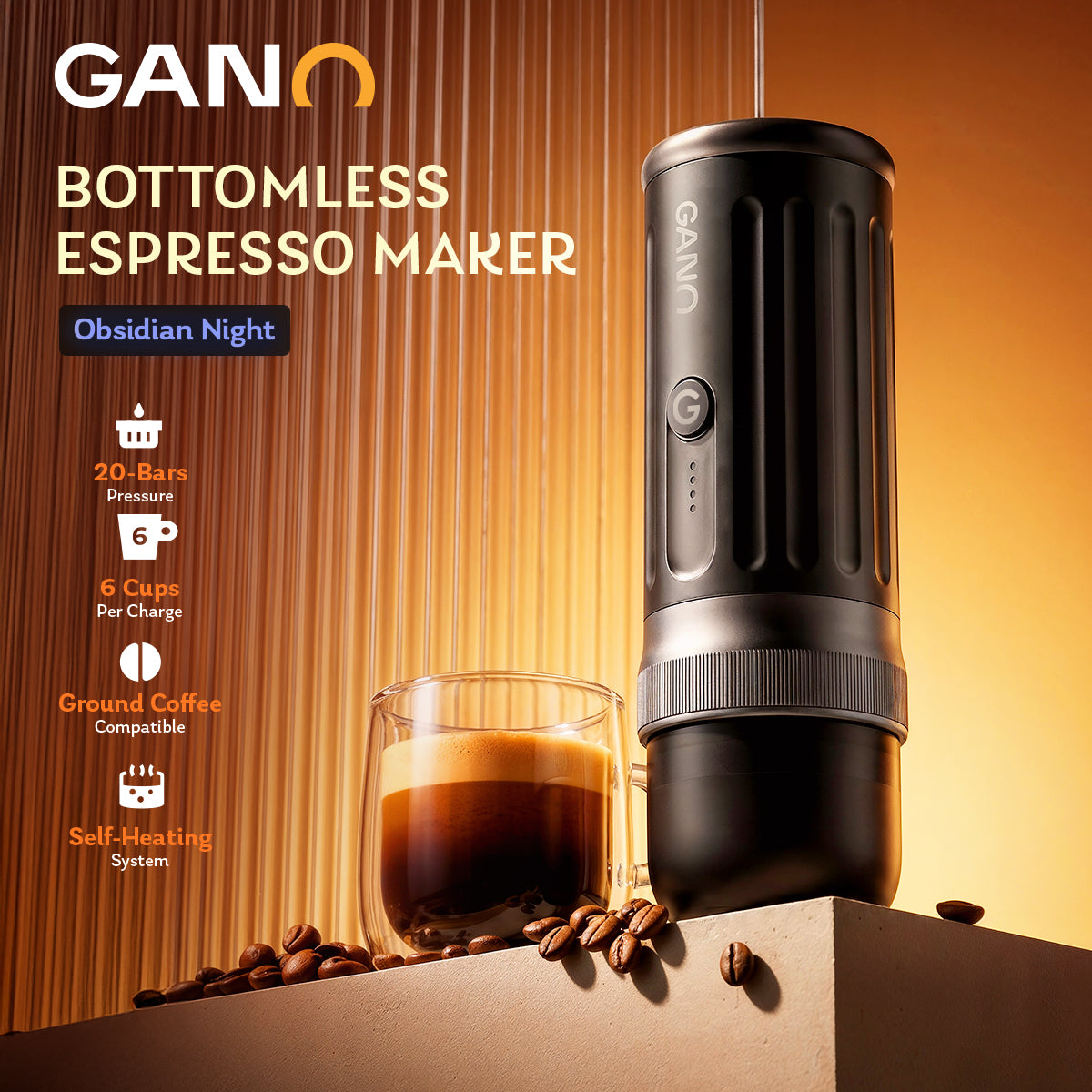 GANO BOTTOMLESS ESPRESSO MAKER